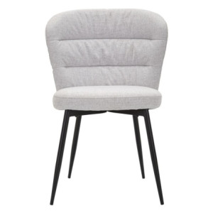 Zoom Sedia Losanna Grigia Set 2 Pz cm 58x60,5x85