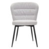 Sedia Losanna Grigia Set 2 Pz cm 58x60,5x85