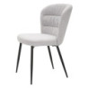 Sedia Losanna Grigia Set 2 Pz cm 58x60,5x85