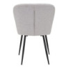 Sedia Losanna Grigia Set 2 Pz cm 58x60,5x85