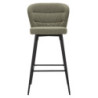 Sgabello Bar Losanna Verde Set 2 Pz cm 52x59x108