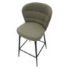 Sgabello Bar Losanna Verde Set 2 Pz cm 52x59x108