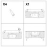 Porta Tv Matera cm 117x40x60