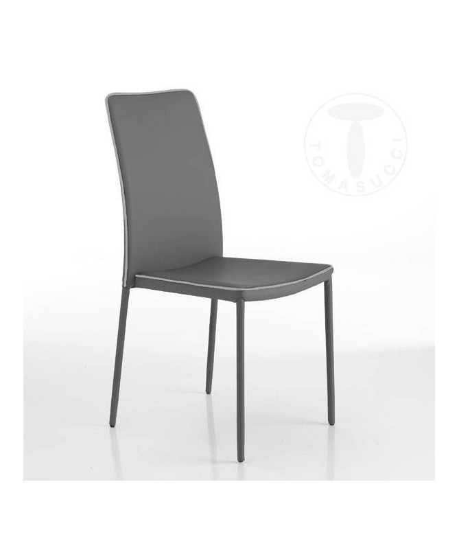 Sedia in pelle sintetica Kable - set da 4 grigio
