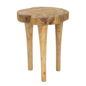 Sgabello Kursi In Teak Riciclato cm ø 35x45 (pezzi Unici - Non Ripiani In Serie)