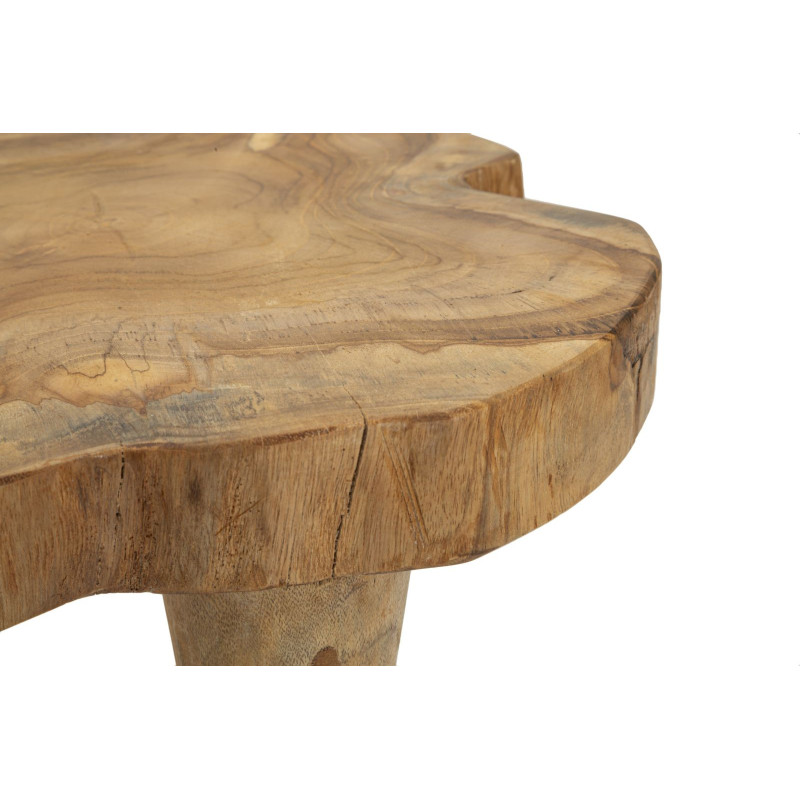 Sgabello Kursi In Teak Riciclato cm ø 35x45 (pezzi Unici - Non Ripiani In Serie)
