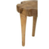 Sgabello Kursi In Teak Riciclato cm ø 35x45 (pezzi Unici - Non Ripiani In Serie)