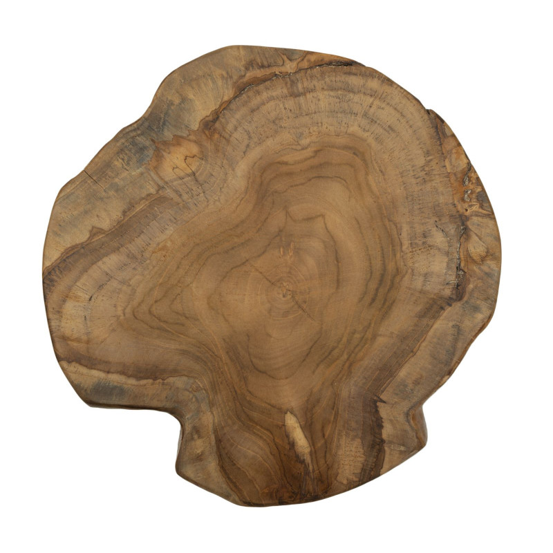 Sgabello Kursi In Teak Riciclato cm ø 35x45 (pezzi Unici - Non Ripiani In Serie)