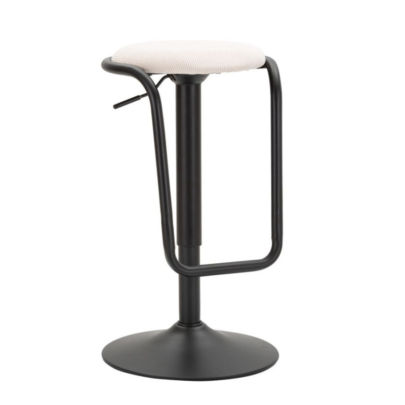 Sgabello Bar Destiny Bianco cm ø 41x61-83