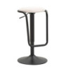 Sgabello Bar Destiny Bianco cm ø 41x61-83