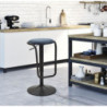 Sgabello Bar Destiny Navy cm ø 41x61-83
