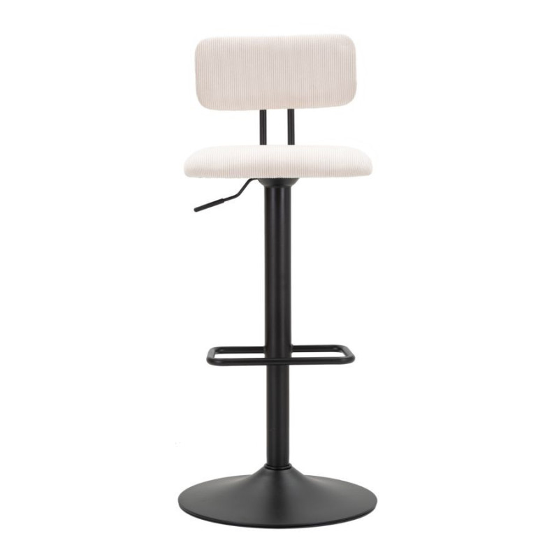 Sgabello Bar Light Bianco cm 41x47,5x85-106,5(seduta cm 61-83) Set 2pcs