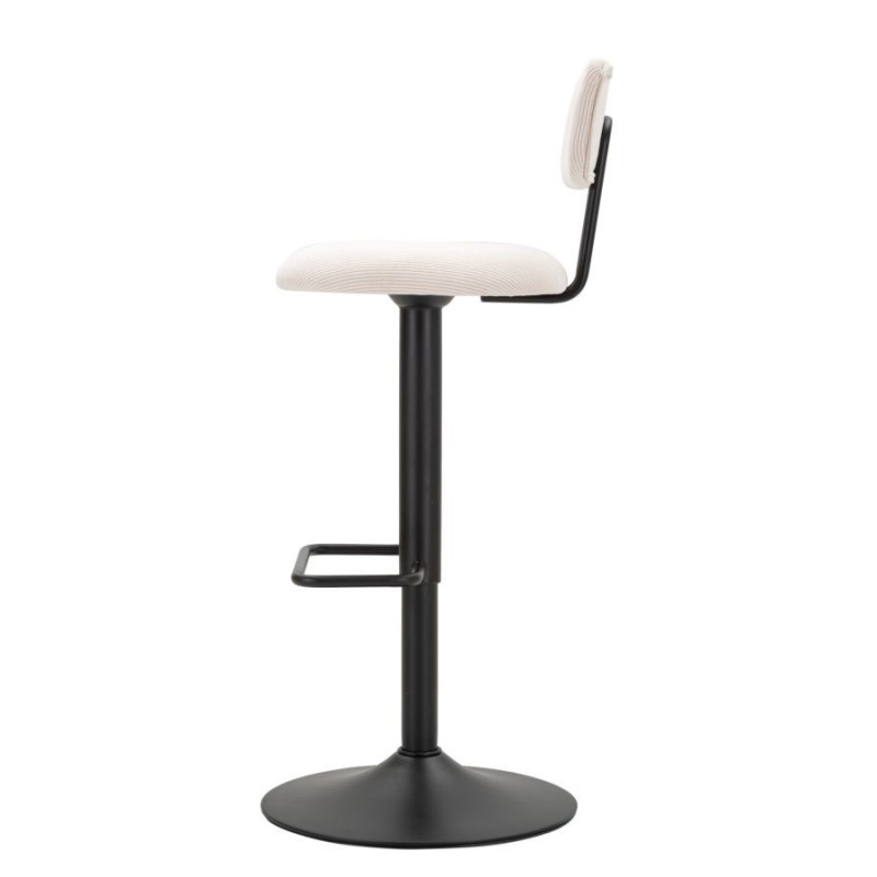 Sgabello Bar Light Bianco cm 41x47,5x85-106,5(seduta cm 61-83) Set 2pcs