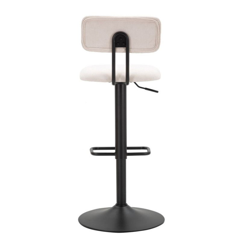 Sgabello Bar Light Bianco cm 41x47,5x85-106,5(seduta cm 61-83) Set 2pcs