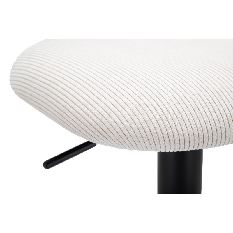 Sgabello Bar Light Bianco cm 41x47,5x85-106,5(seduta cm 61-83) Set 2pcs
