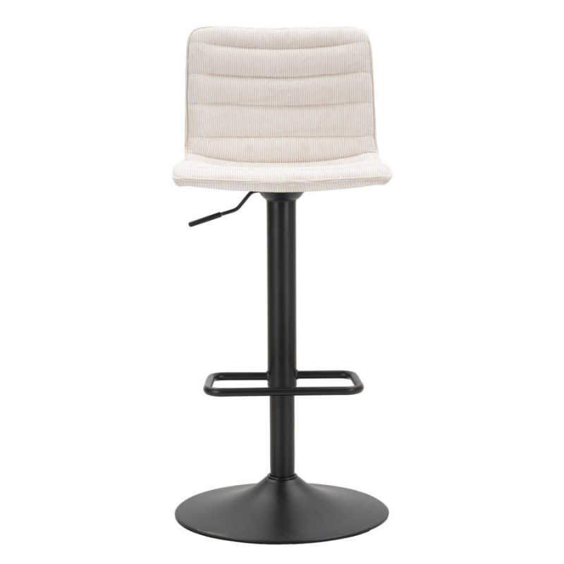 Sgabello Bar High Bianco cm 43x49,5x85,5-107(seduta cm 61-82,5) Set 2pcs
