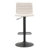 Sgabello Bar High Bianco cm 43x49,5x85,5-107(seduta cm 61-82,5) Set 2pcs