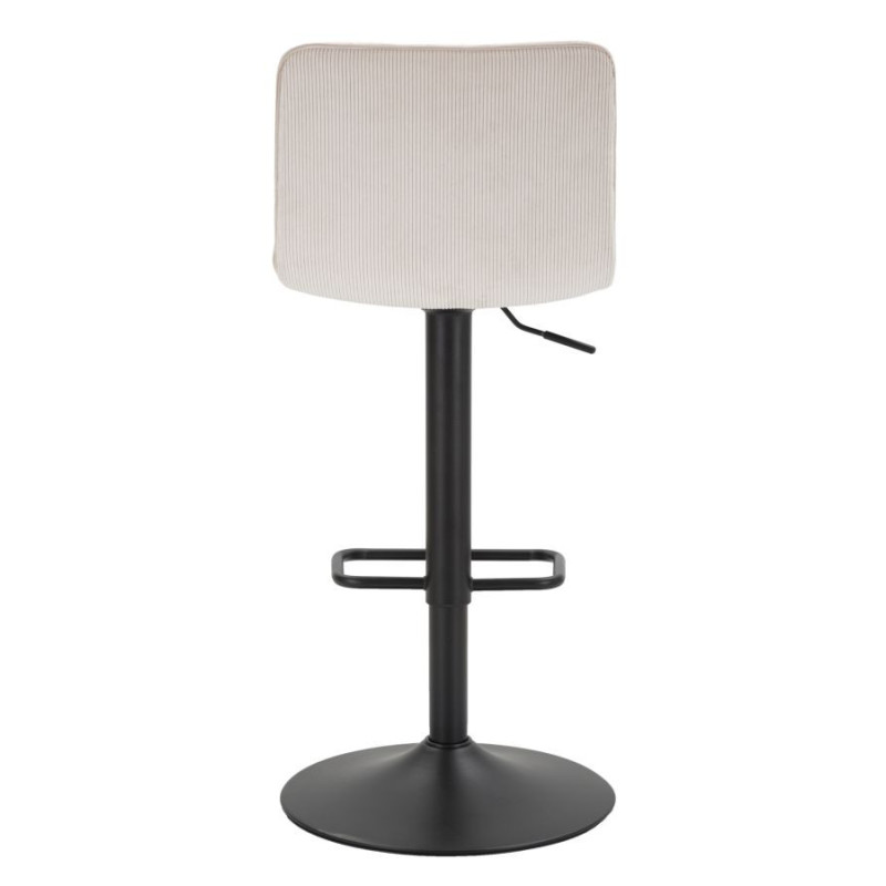 Sgabello Bar High Bianco cm 43x49,5x85,5-107(seduta cm 61-82,5) Set 2pcs
