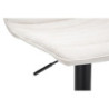 Sgabello Bar High Bianco cm 43x49,5x85,5-107(seduta cm 61-82,5) Set 2pcs