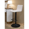Sgabello Bar High Bianco cm 43x49,5x85,5-107(seduta cm 61-82,5) Set 2pcs
