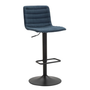 Sgabello Bar High Navy cm 43x49,5x85,5-107(seduta cm 61-82,5) Set 2pcs