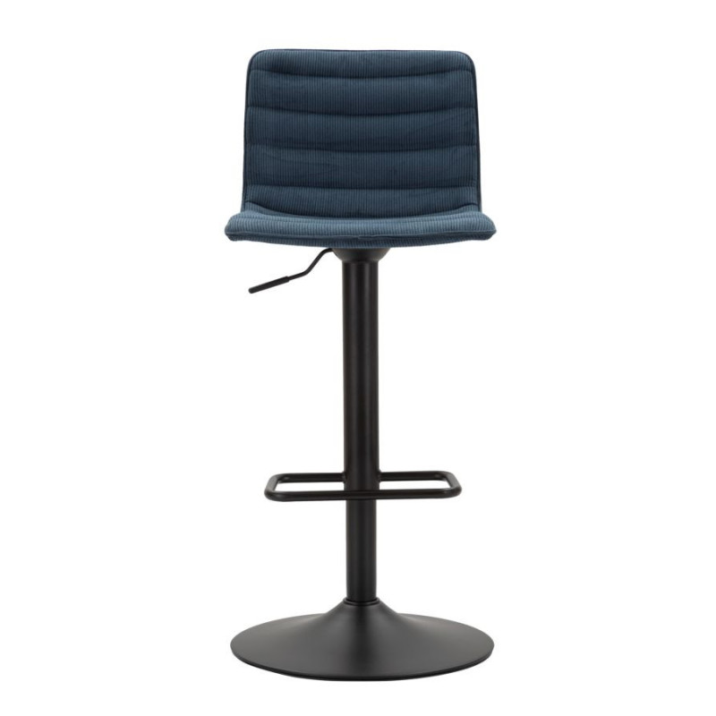 Sgabello Bar High Navy cm 43x49,5x85,5-107(seduta cm 61-82,5) Set 2pcs