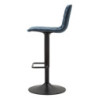 Sgabello Bar High Navy cm 43x49,5x85,5-107(seduta cm 61-82,5) Set 2pcs
