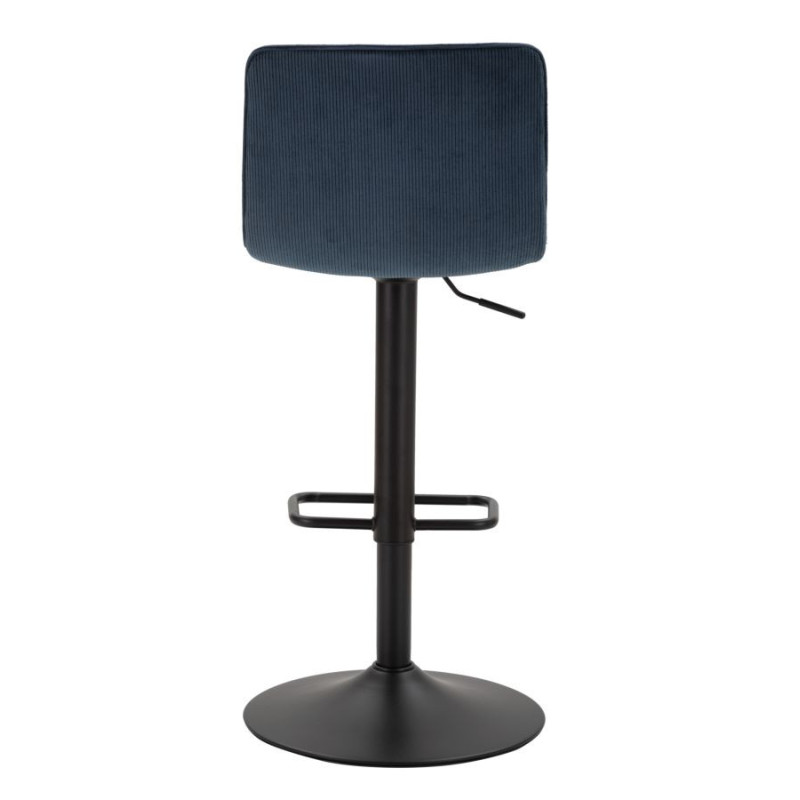 Sgabello Bar High Navy cm 43x49,5x85,5-107(seduta cm 61-82,5) Set 2pcs