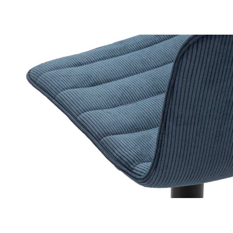Sgabello Bar High Navy cm 43x49,5x85,5-107(seduta cm 61-82,5) Set 2pcs