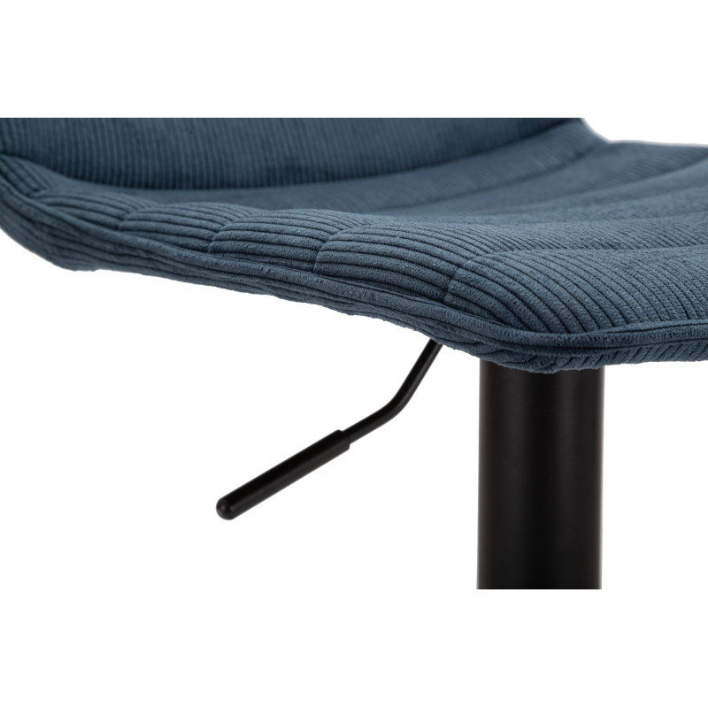Sgabello Bar High Navy cm 43x49,5x85,5-107(seduta cm 61-82,5) Set 2pcs