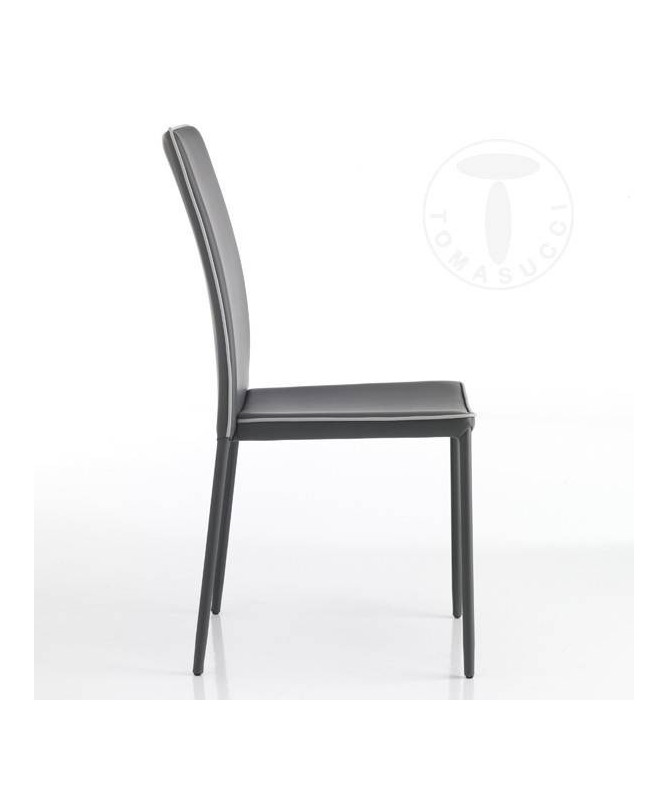 Sedia in pelle sintetica Kable - set da 4 grigio