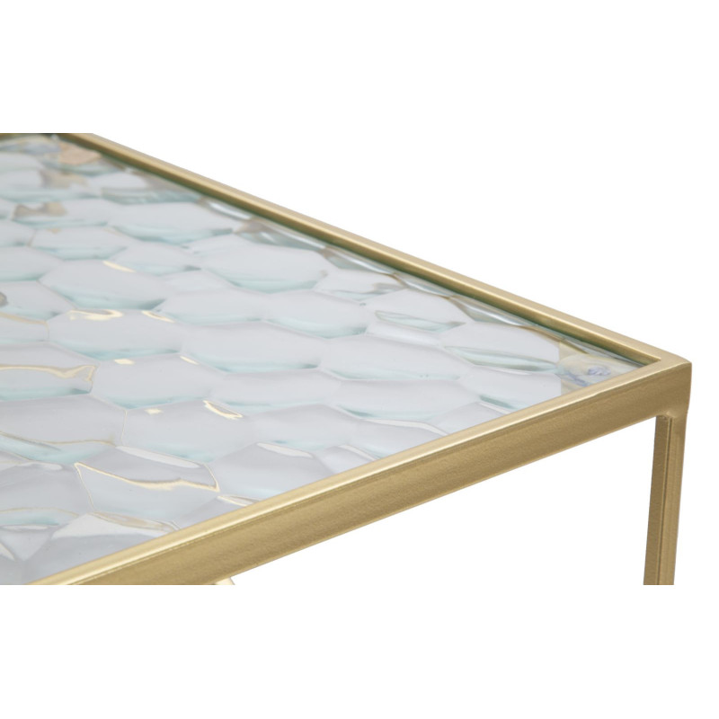 Tavolinetti Glassy Coppia cm 31,5x31,5x68-28x28x64
