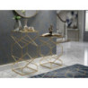 Tavolinetti Glassy Coppia cm 31,5x31,5x68-28x28x64