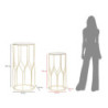 Porta Telefono New Glassortiti Coppia cm 50x46x100-40x37x80