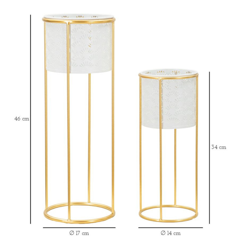 Whity Coppia 17x46 cm | Fioriere e Vasi | Levante Shop
