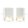 Porta Vasi Gaspy Coppia cm ø 16x20-13x20