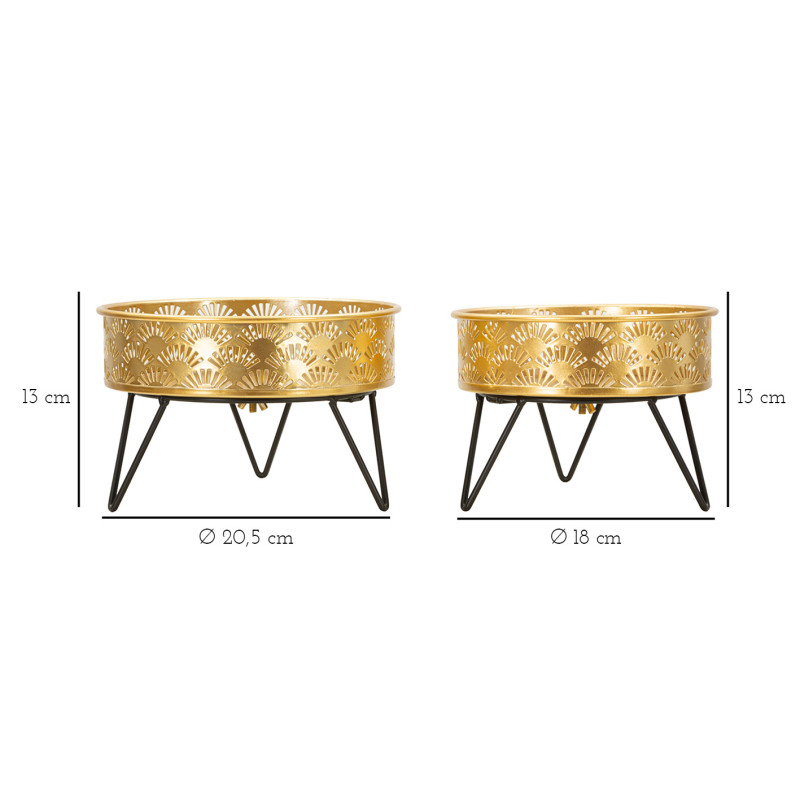 Zanny Coppia 20.5x13 cm | Fioriere e Vasi | Levante Shop