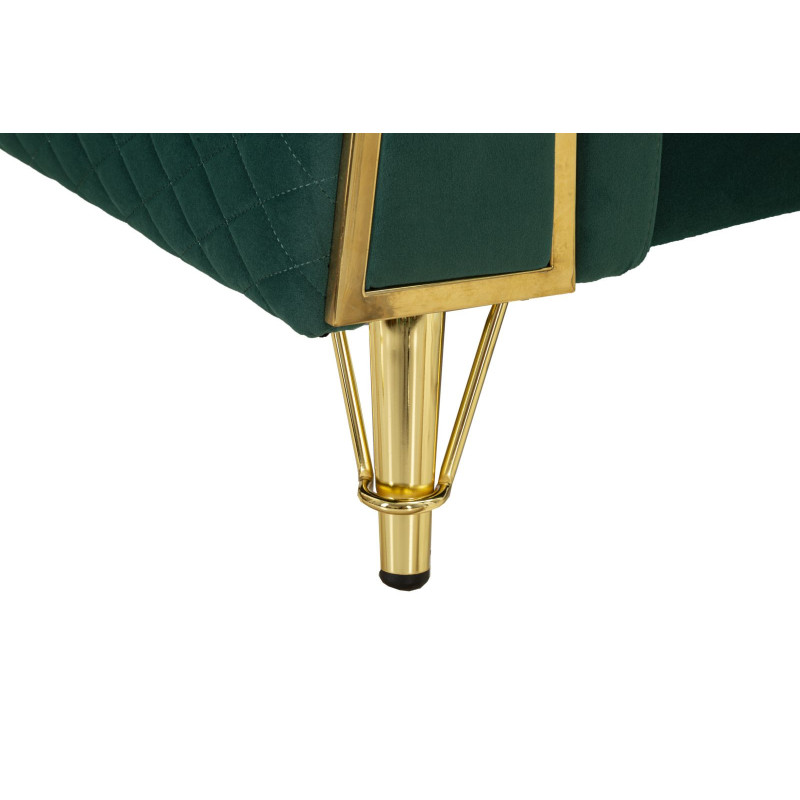 Divano Emy Verde Con Cuscini cm 162x83x76