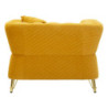 Poltrona Emy Senape Con Cuscino cm 104x83x76
