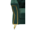 Poltrona Emy Verde Con Cuscino cm 104x83x76