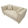 Divano Alma Crema Con Cuscini cm 155x81x71
