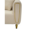 Divano Alma Crema Con Cuscini cm 155x81x71