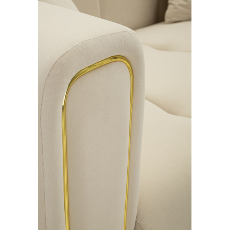 Divano Alma Crema Con Cuscini cm 155x81x71