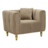 Poltrona Alma Grigio Con Cuscino cm 97x81x71