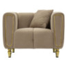Poltrona Alma Grigio Con Cuscino cm 97x81x71