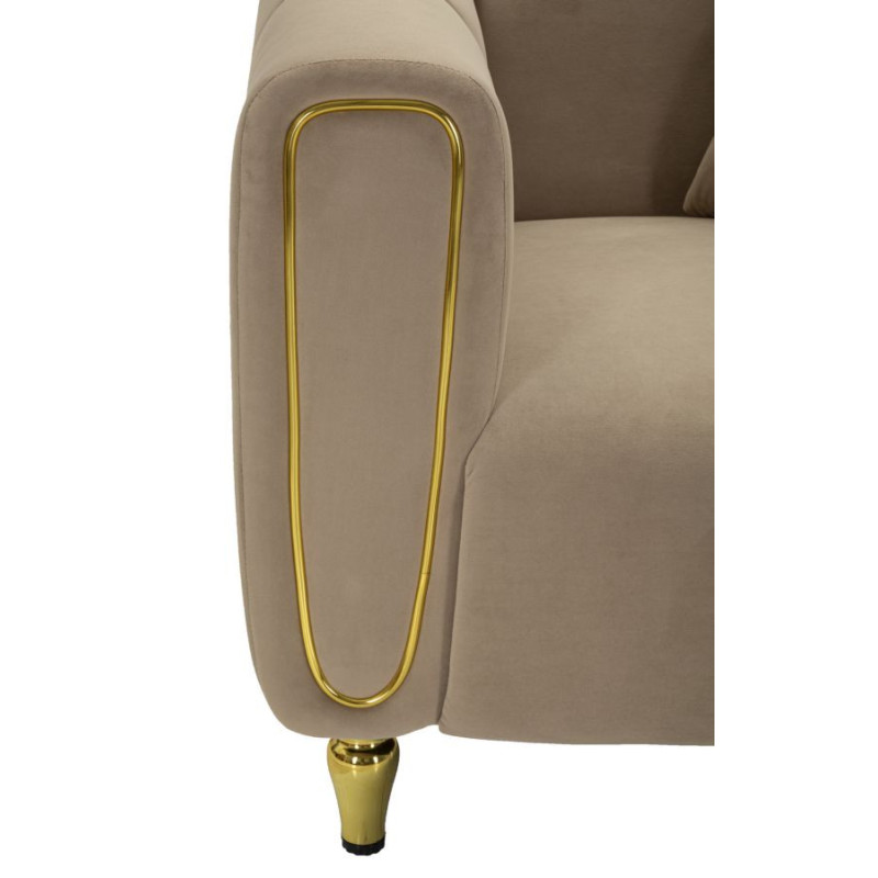 Poltrona Alma Grigio Con Cuscino cm 97x81x71