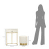 Comodino/toletta Con Puff Sharon cm ø 52x70 - ø 36x39