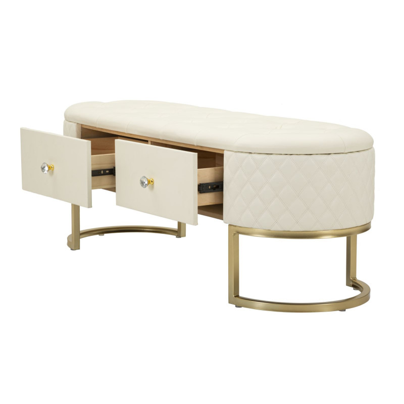 Panca Con Cassetti Sharon cm 120x40x43