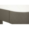 Toeletta Sharon Grigia Con Puff cm 120x40x75 (misura Puff ø36x39)