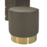 Toeletta Sharon Grigia Con Puff cm 120x40x75 (misura Puff ø36x39)